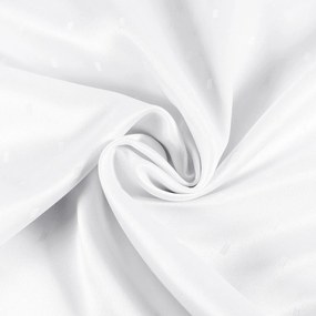 Goldea sviatočný okrúhly teflónový obrus - biely s lesklými obdĺžnikmi Ø 100 cm