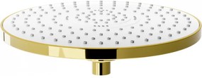 Mexen sprchová hlavica D-05, Round 22 cm, zlatá/biela, 79705-50