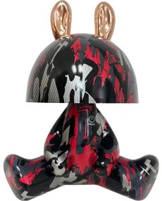 LED Stmievateľná detská dotyková lampička FANCY LED/2,5W/3,7V čierna/červená