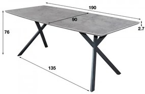 Heureka.sk | Bývanie a doplnky | Nábytok | Jedáleň | Jedálenský stôl 56-86 190x90cm Bielený dub  - Komfort-nábytok
