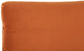 Zamatová posteľ 180 x 200 cm oranžová MELLE Beliani