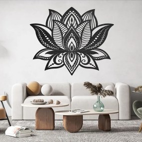 Drevený obraz lotosový kvet – elegantná mandala svetla | SENTOP PR0466