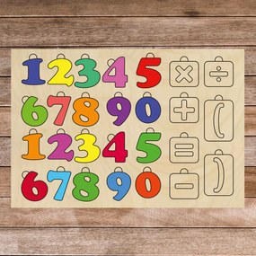 Drevená montessori zmyslová pomôcka - Matematika | SENTOP H017
