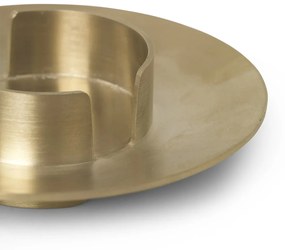 ferm LIVING Mosadzný svietnik Block Brass 11 cm