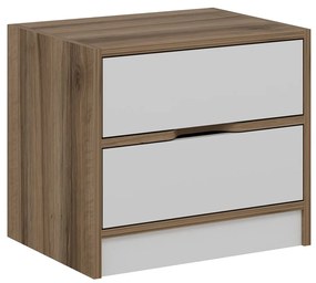 Nočný stolík Elina Walnut White
