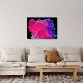 Sklenený obraz farebného dymu (70x50 cm)