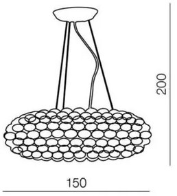 Azzardo AZ0289 - Luster na lanku ACRYLIO 6xT5/40W/230V