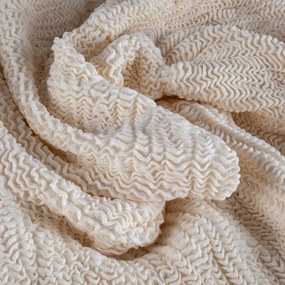 Bielastické poťahy COSTINA smotanová kreslo (š. 60 - 110 cm)