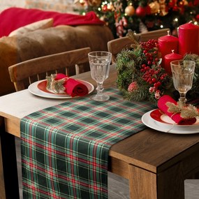 VIANOČNÝ BEHÚŇ NA STÔL AURORA 40X140 CM VZOROVANÝ