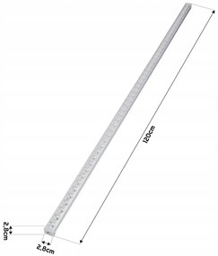 BERGE LED lampa NEPTUN 120cm - 36W -3600lm - IP20 - 6000K - studená biela