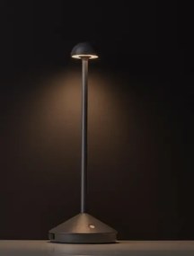 Vonkajšia stolová lampa Lumo tmavá sivá