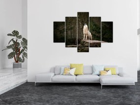 Obraz - Vytie vlka (150x105 cm)
