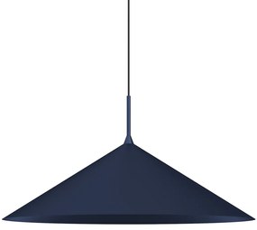 Závesné svietidlo Capital, 1x tmavomodré kovové tienidlo, (fi 60cm), db