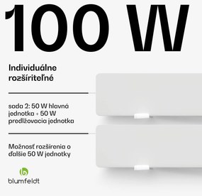 Blumfeldt DryWave infračervený sušič stien, 50-100 W, suší farby a omietky, aj montáž na stenu