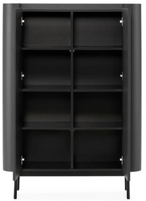 Čierna skrinka 100x140x40 cm Willa – MOME