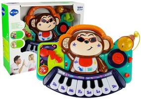 LEAN TOYS Interaktívne piano DJ Monkey