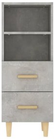 vidaXL Komoda betónovo sivá 34,5x34x90 cm spracované drevo-