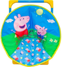 Detské skladacie kreslo PEPPA PIG, modré