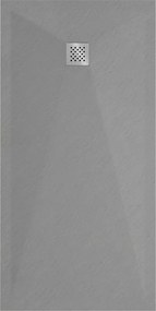 Mexen Stone+, obdĺžniková vanička z minerálneho kompozitu 180 x 100 cm, šedá-betónová, 44611018
