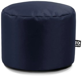 Tmavomodrý detský sedací vak z imitácie kože Dot M – So Soft?