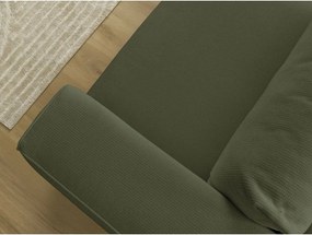 Zelená rozkladacia/s úložným priestorom pohovka 265 cm Ezechiel – Bobochic Paris