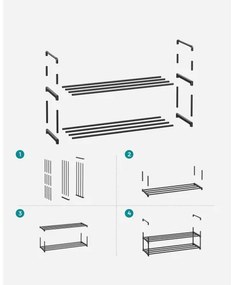Botník ALVORO čierna