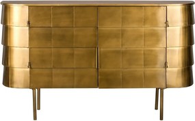 Kovová komoda v zlatej farbe 117x70x26 cm Hanna – Dutchbone