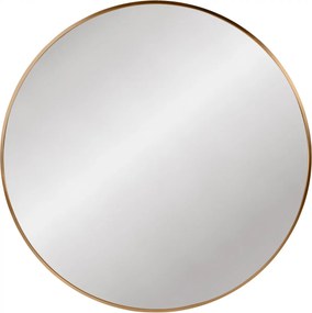 Nástenné zrkadlo Elsie XL - 80x80 cm - Zlatá mat