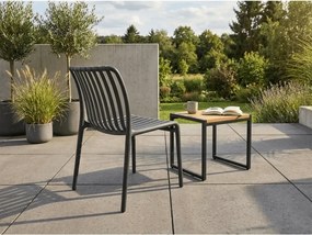 Plastová stolička TREGO, antracitová