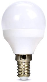 SOLIGHT LED žiarovka miniglobe matná G45 6W, E14, 3000K, 510lm
