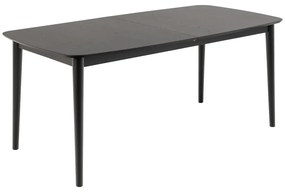 Jedálenský rozkladací stôl Montreux 180/219 cm čierny