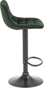 Barová stolička DÁŠENKA - zelená - výškovo nastaviteľná
