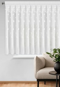 ZÁCLONA NA PÁSKE DIANA3 350X160 CM BIELA