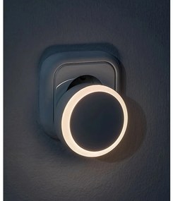 Rabalux 76000 nočné LED osvetlenie do zásuvky Zofe, senzor stmievania, 0,3W, 20lm, IP20