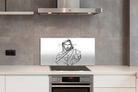 Nástenný panel  Ježiš výkres 100x50 cm