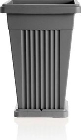 BAMA Vysoký exteriérový kvetináč PIRAMIDE 50 l, antracit