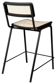 Čierne/v prírodnej farbe barové stoličky v súprave 2 ks 93,5 cm Jort - Zuiver