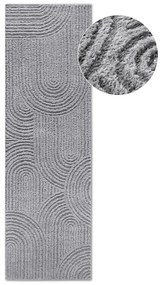 Sivý behúň 80x240 cm Chappe Light Grey – Elle Decoration