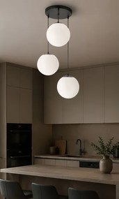 BRILAGI - Luster na lanku POLOS 3xE27/40W/230V, priemer 42 cm, čierna