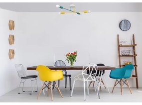 Prisadený luster CAMBRIDGE 4xE27/20W/230V modrá/žltá