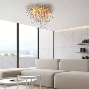 Paul Neuhaus 8091-11 - Prisadený luster ICICLE 9xG9/40W/230V pr. 50 cm mosadz