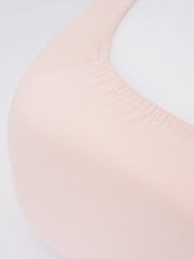 Jersey plachta do postieľky Classic 70 x 140 cm – púdrová