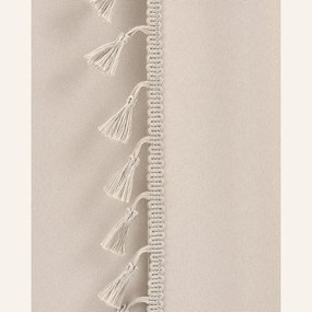 Dekorstudio Dekoračný záves LARA na dekoračné kolieska - svetlobéžový Rozmer závesu: 140x260cm