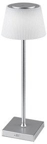 Rabalux 76013- LED Stmievateľná nabíjacia stolná lampa TAENA 4W/3,7V IP44 strieborná