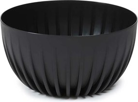 Kvetináč STRIPPED Eco 23,6x14 cm čierny