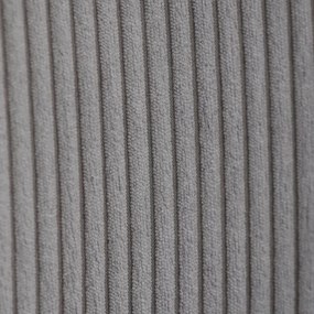 Relaxačné kreslo ušiak s taburetom ROYAL — kov, menčester, sivá