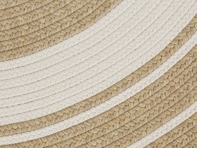 Kusový koberec Braided 105556 Creme Beige kruh – na von aj na doma, 150x150 (priemer) kruh, béžová, chodba / predsieň, Hanse Home