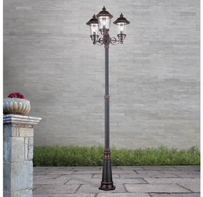 Orion - Vonkajšia lampa KENZO 3xE27/100W/230V IP44 bronz/patina