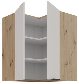 Horná rohová kuchynská skrinka Sayla 60x60 GN-72 2F (90°) (kašmír + dub artisan). Akcia -20%. Vlastná spoľahlivá doprava až k Vám domov. 1121430