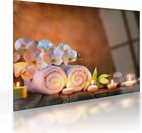 Sklenený obraz - Relax a Spa (70x50 cm)